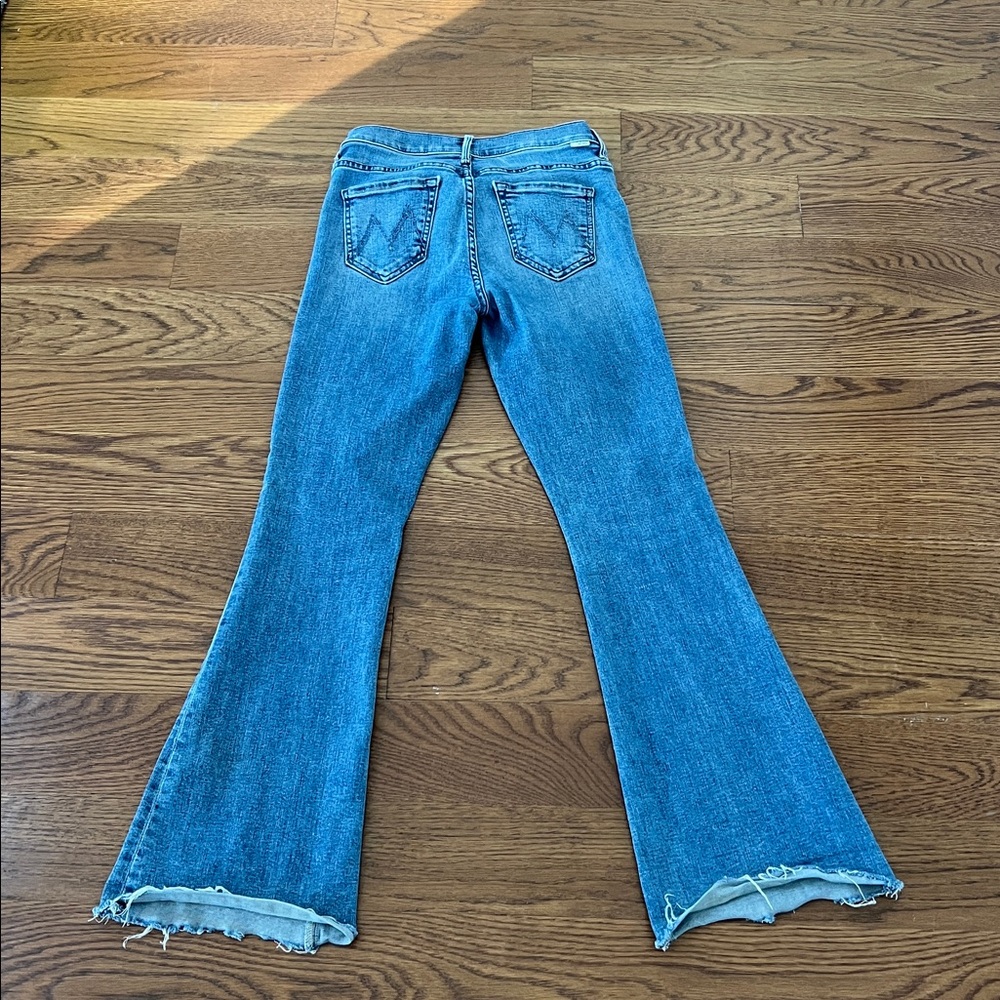 MOTHER Light Blue High-Rise Flare Jeans - Picture 11 of 13